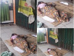 Miris! Bocah Tidur di Atas Kardus Depan Ruko Bangkinang, Warga Minta Dinas Sosial Kampar Bertindak