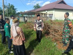 Wakil Bupati Kampar Didampingi Kades Salo, Tinjau Lapangan SMPN 1 Salo Rencana Lokasi Dibangunnya KMP Salo