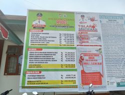 Langkah Transparan Kades Salo, APBDes 2025 Dipampang untuk Diketahui Masyarakat