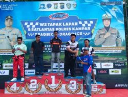 Hasil Pemenang Kejurda Dragbike dan Dragrace WZ Tapak Lapan Satlantas Polres Kampar: Dimas Putra dan Relly Kurniawan Raih Juara Umum