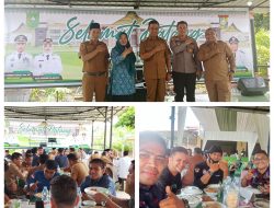 Tim Media Bangkinang Dijamu Kades Sinama Nenek Makan Siang Bersama, Kampuong Uwak Rachman Chan Bagholek Godang