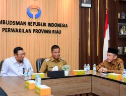 Tingkatkan Pelayanan Publik Cepat dan Responsif, Bupati Kampar Silaturahmi ke Ombudsman RI Perwakilan Riau