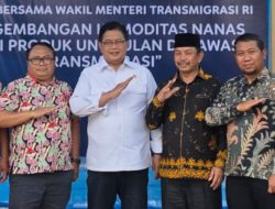Ketua Transmigrasi Kampar Nur Mustofa Disambangi Wamen Transmigrasi RI di BPPNT Pekanbaru