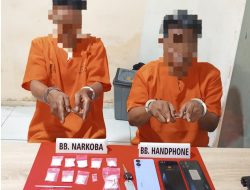 Satnarkoba Polres Kampar Tangkap Dua Pengedar Narkoba di Kelurahan Pasir Sialang
