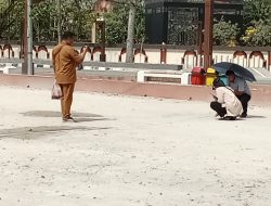 Anggaran Sudah Habis, Pembangunan Taman Kota Bangkinang Ditinjau Ulang