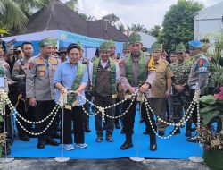 Kapolri-Titiek Soeharto Resmikan-Groundbreaking 110 Jembatan Merah Putih Presisi Riau