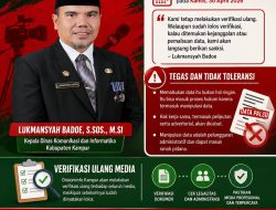 Kadis Kominfo Kampar Tegas: Media yang Manipulasi Data Akan Disanksi dan Dicabut Hak Kerja Samanya