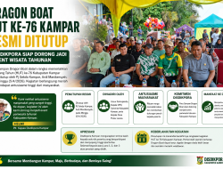 Dragon Boat Kampar Berakhir Meriah, Disdikpora Siap Naikkan Kelas Jadi Agenda Wisata Tahunan