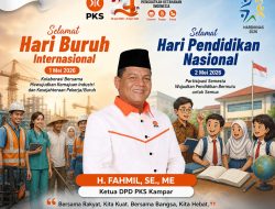 PKS Kampar Peringati Hari Buruh dan Hardiknas 2026, Tegaskan Komitmen untuk Kesejahteraan dan Pendidikan