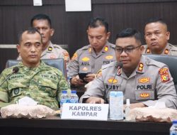 Polres Kampar Rakor Siapkan Apel Akbar Karhutla