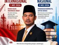 Wakil Ketua DPRD Kampar Iib Nursaleh Peringati Hari Buruh dan Hardiknas 2026, Tekankan Sinergi Kerja dan Pendidikan