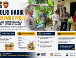 Jumat Barokah, Polsek Kampar Berbagi Dengan Masyarakat Sungai Tonang