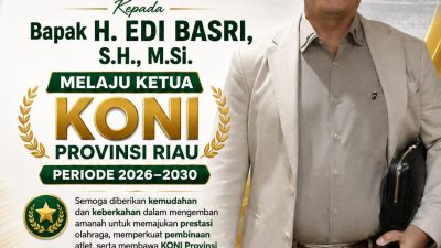 Dukungan Mengalir, Anak Muda Kampar Optimistis Edi Basri Mampu Majukan KONI Riau
