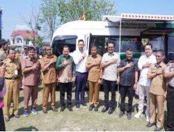 Bupati Kampar H. Ahmad Yuzar Launching Pelayanan Mobil Keliling, Permudah Pelayanan Adminduk
