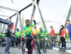 Aksi Bersepeda Bupati Kampar Sapa Warga, Gowes Fun Adventur Kampar Gelar Silaturrahmi 