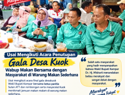 Usai Penutupan Gala Desa Kuok, Wabup Misharti Makan Bersama Masyarakat di Warung Sederhana, Warga Kuok: Buk Mis Merakyat 