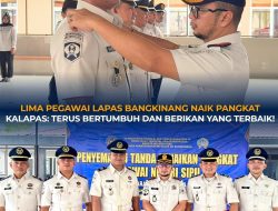 Lima Pegawai Lapas Bangkinang Naik Pangkat, Kalapas: Terus Bertumbuh dan Berikan yang Terbaik! Jaga Integritas 