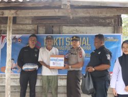 Sambut Hari Jadi Humas Polri ke-75, Kasi Humas Polres Kampar AKP Edi Candra Berbagi Berkah Kepada Warga Kurang Mampu