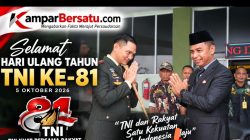 Bupati Kampar Hadir Dalam Upacara HUT Ke 81 TNI Tahun 2026, Ucapkan TNI Kuat Bersama Rakyat Indonesia Berdaulat Adil dan Makmur