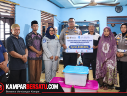 Kapolres Kampar Temui Keluarga Almarhum Alfarezi, Korban Laka Lantas, Wujud Kepedulian Nyata 